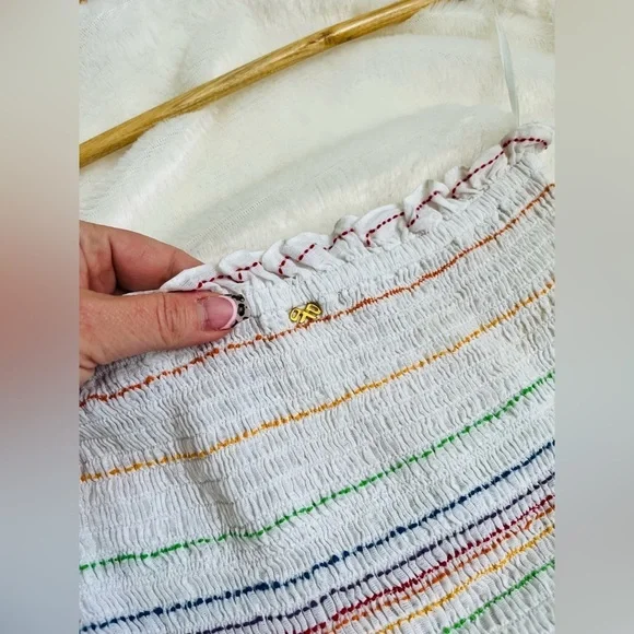 PQ Swim PilyQ Revolve Stephanie Maxi Dress Size XS/S Striped Smocked Tube Dress - Picture 9 of 13